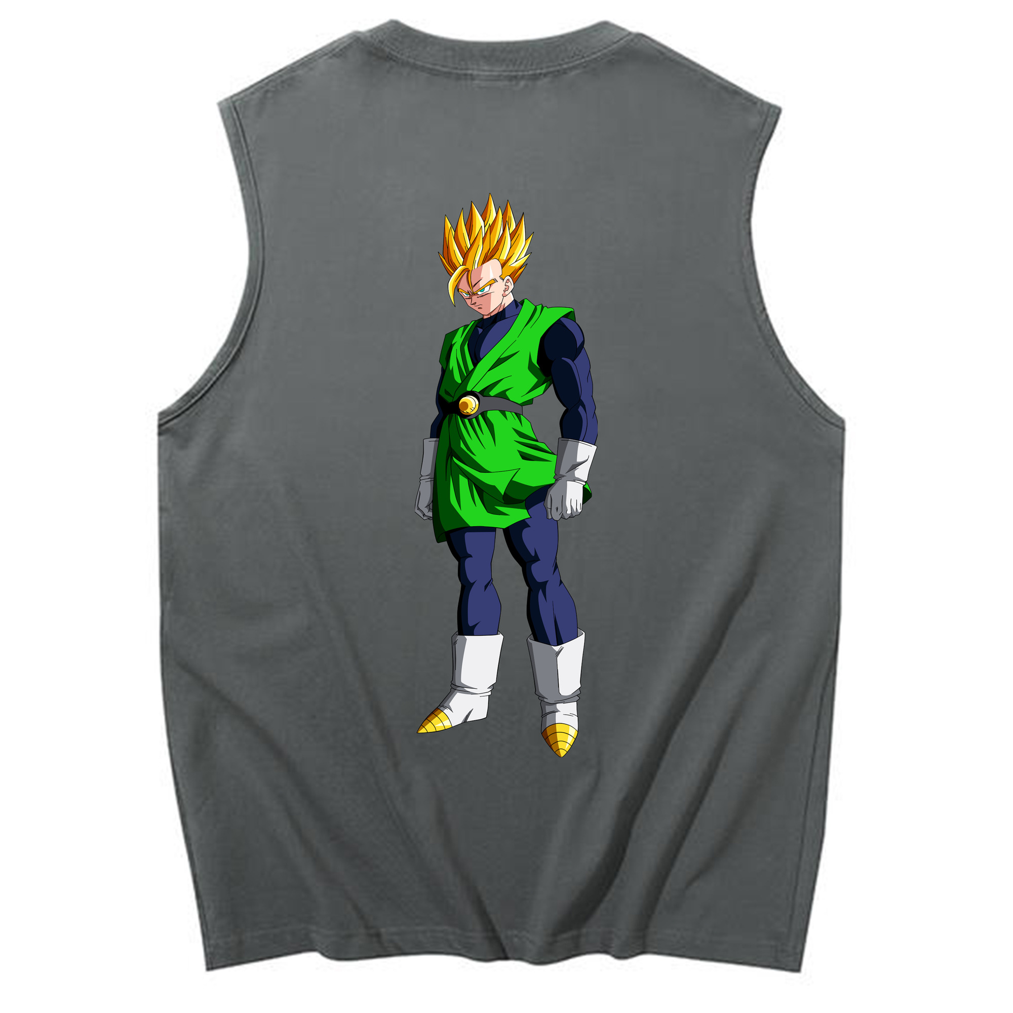 （画像用） ドラゴンボール 孫 悟飯（そんごはん）DRAGON BALL Son Gohan コットン100％タンクトップ（背面プリント）